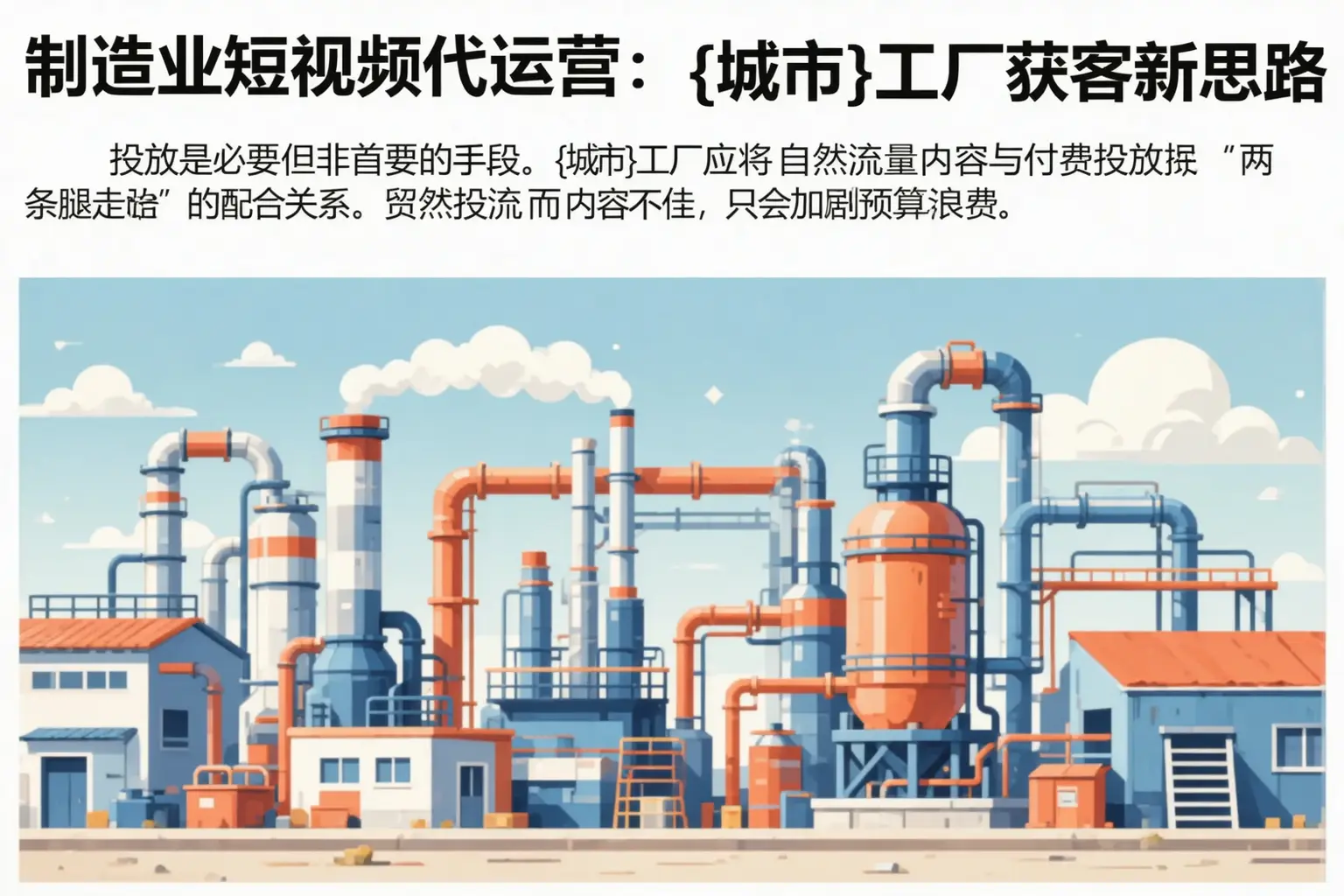 制造业短视频代运营:新津工厂获客新思路
